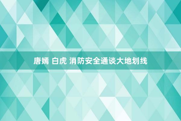 唐嫣 白虎 消防安全通谈大地划线